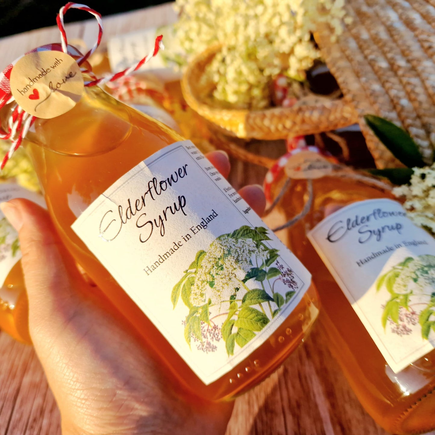 Handmade in Chiltern - 250ml Elderflower Syrup / Cordial. Local Product